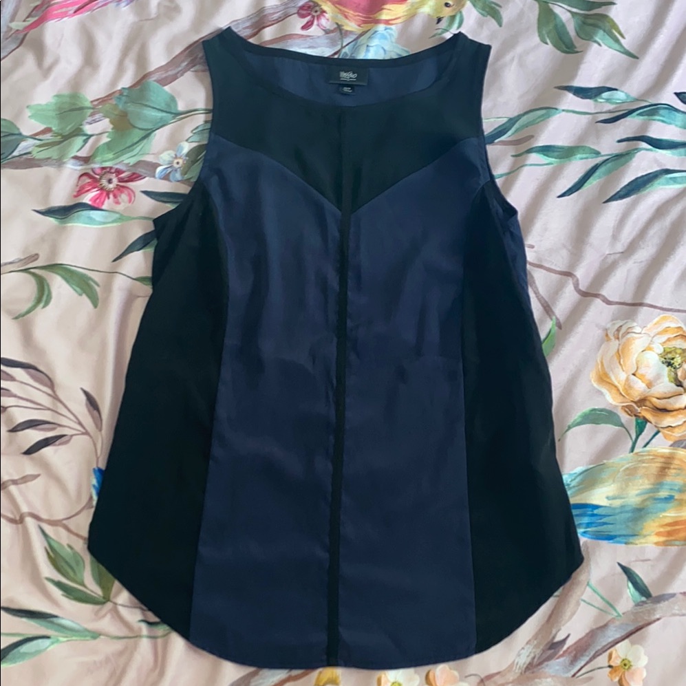 Blue  Blue Sleeveless Top